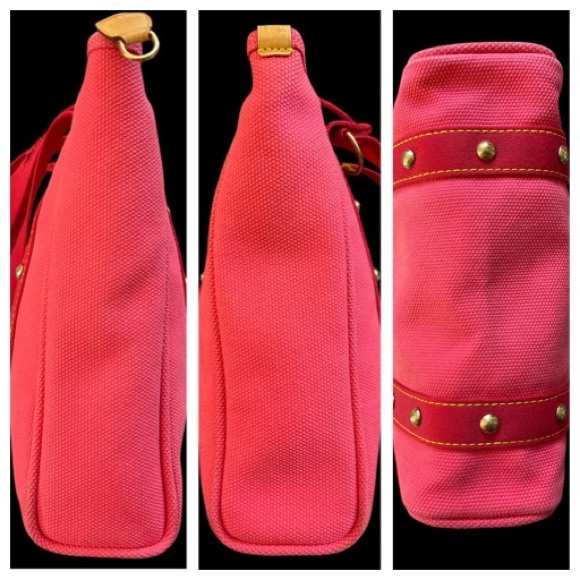 Louis Vuitton Pink Canvas Antigua Cabas MM Bag, Wallet & Dust bag Bundle - Picture 7 of 16